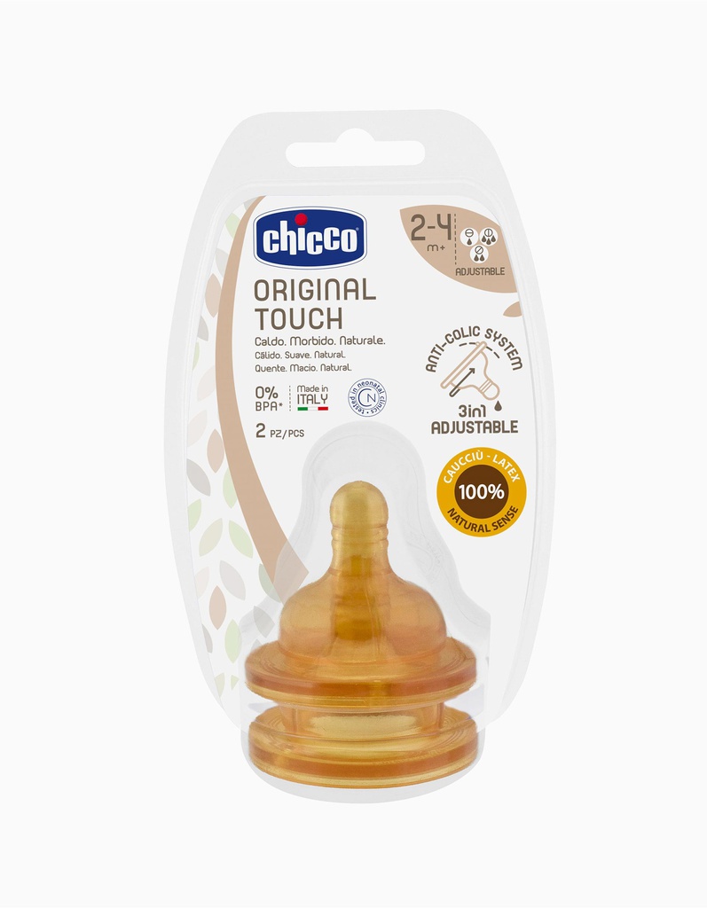 Chicco Угжны хөхөлт латекс 2m+ №2 orginal touch урсгал тохируулагчтай